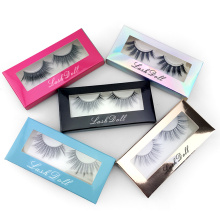 wholesale faux mink eyelashes vendor private label human hair eyelash extensions custom drawer eyelashes packaging box